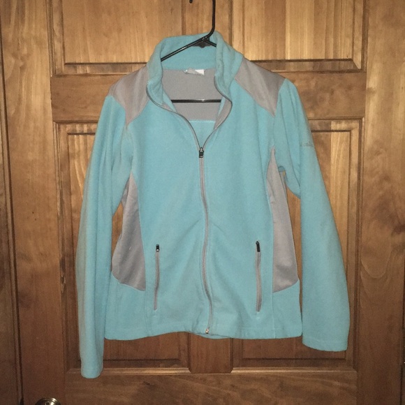Columbia blue and gray fleece zip up jacket! - Picture 4 of 6